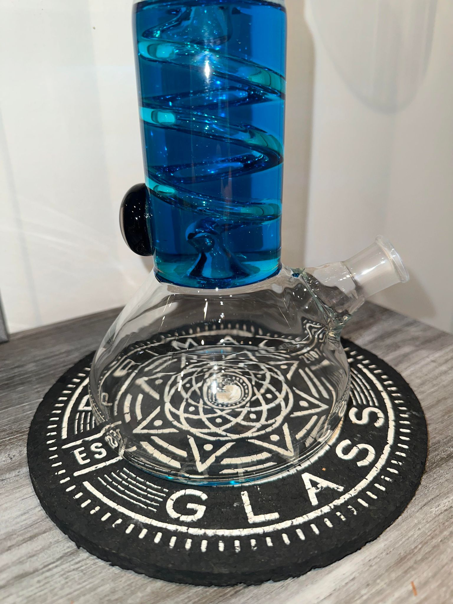 Illadelph Glass OG Love Coil Beaker Base with Flathead Stem