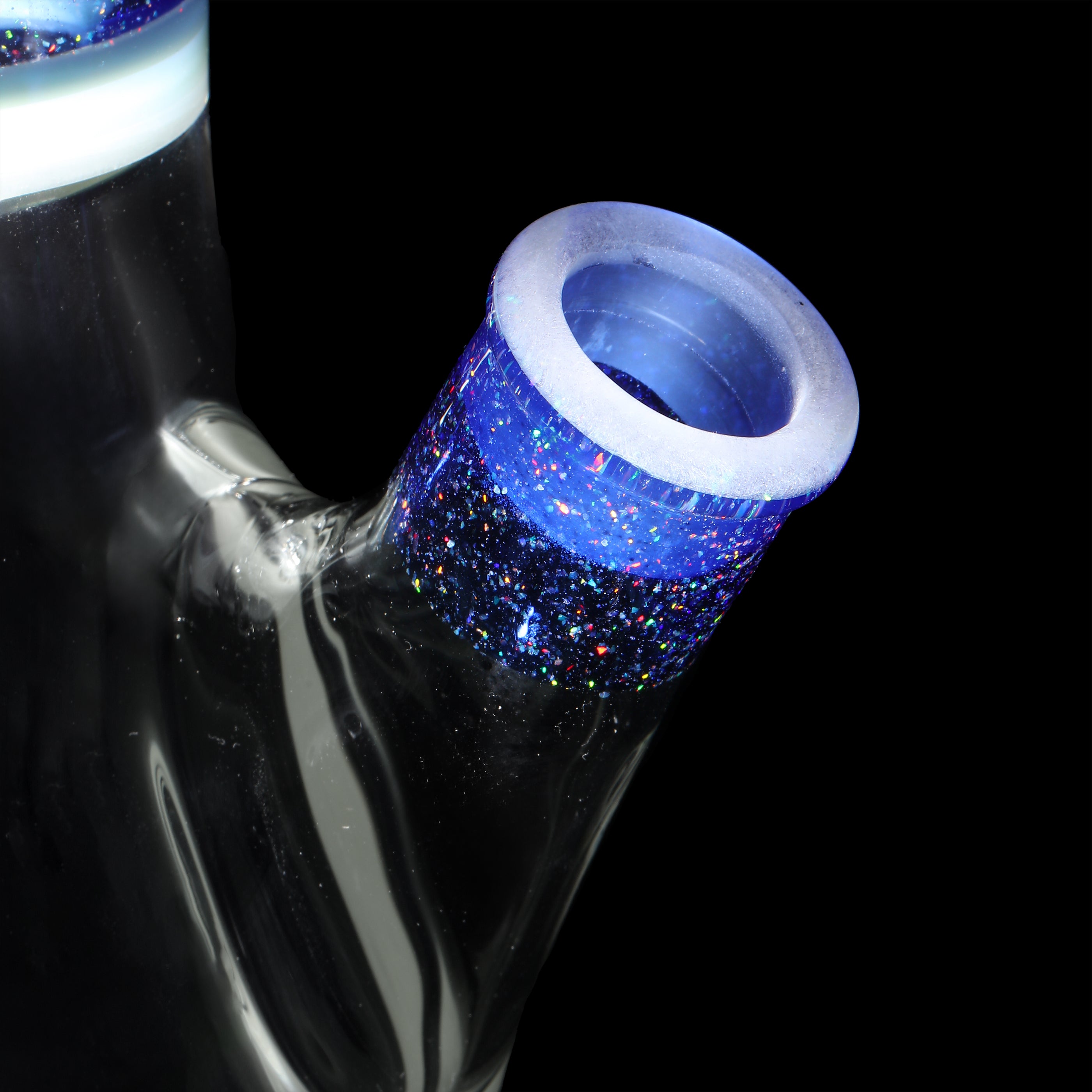 David Boucher Glass UV Cobalt Crushed Opal Beaker Set