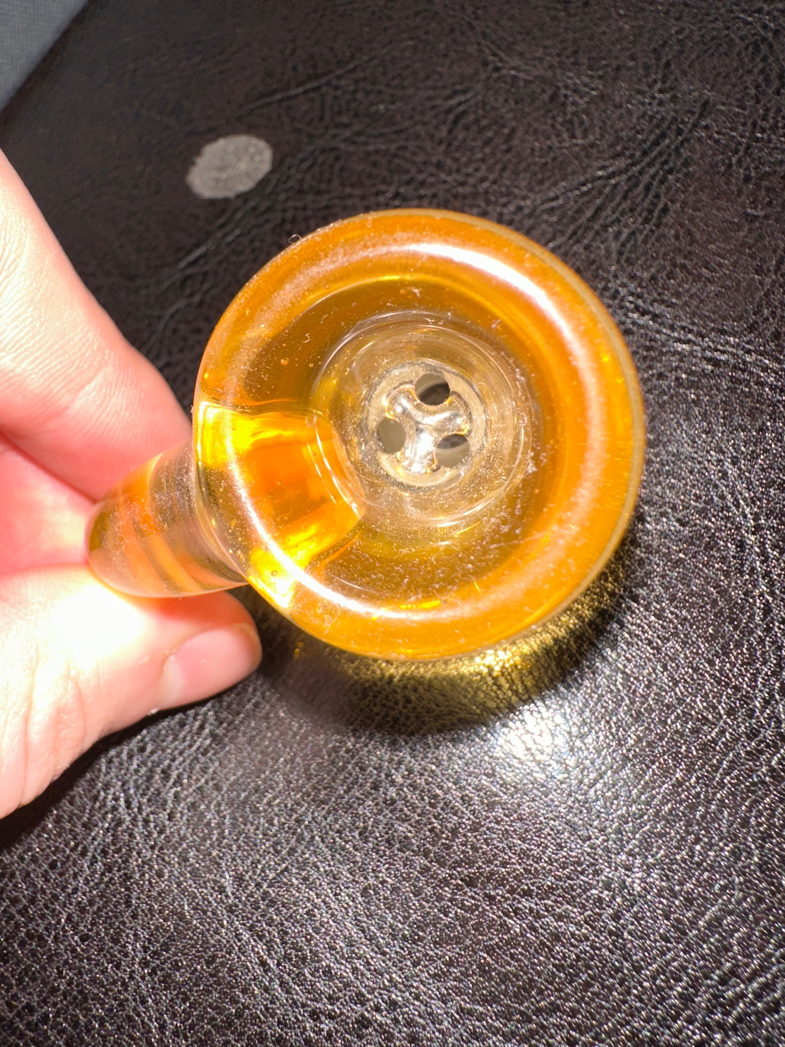 Sovereignty Glass Mango Accented 14mm 3 Hole Slide