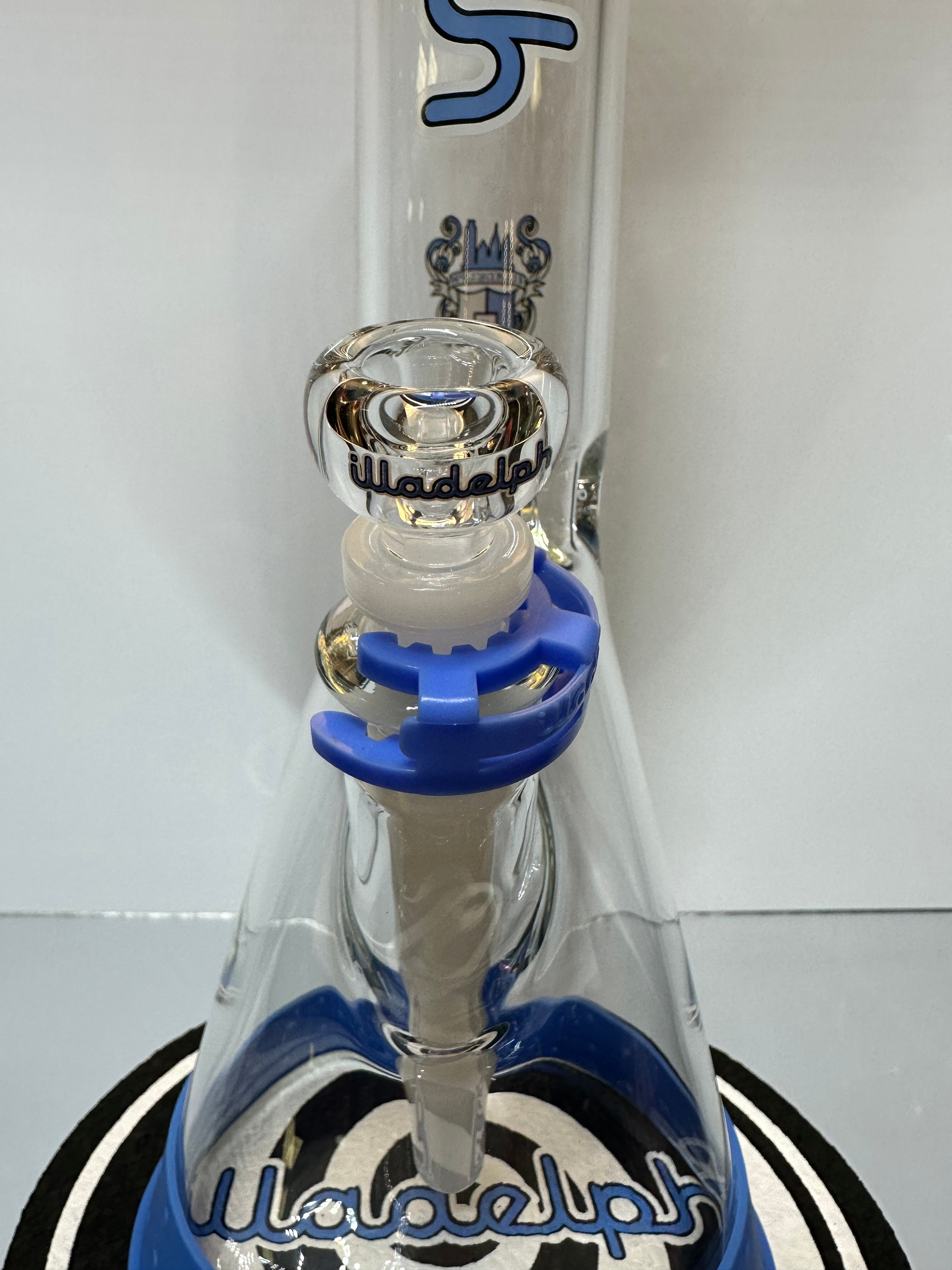 Illadelph Glass Short Blue Label Beaker Set