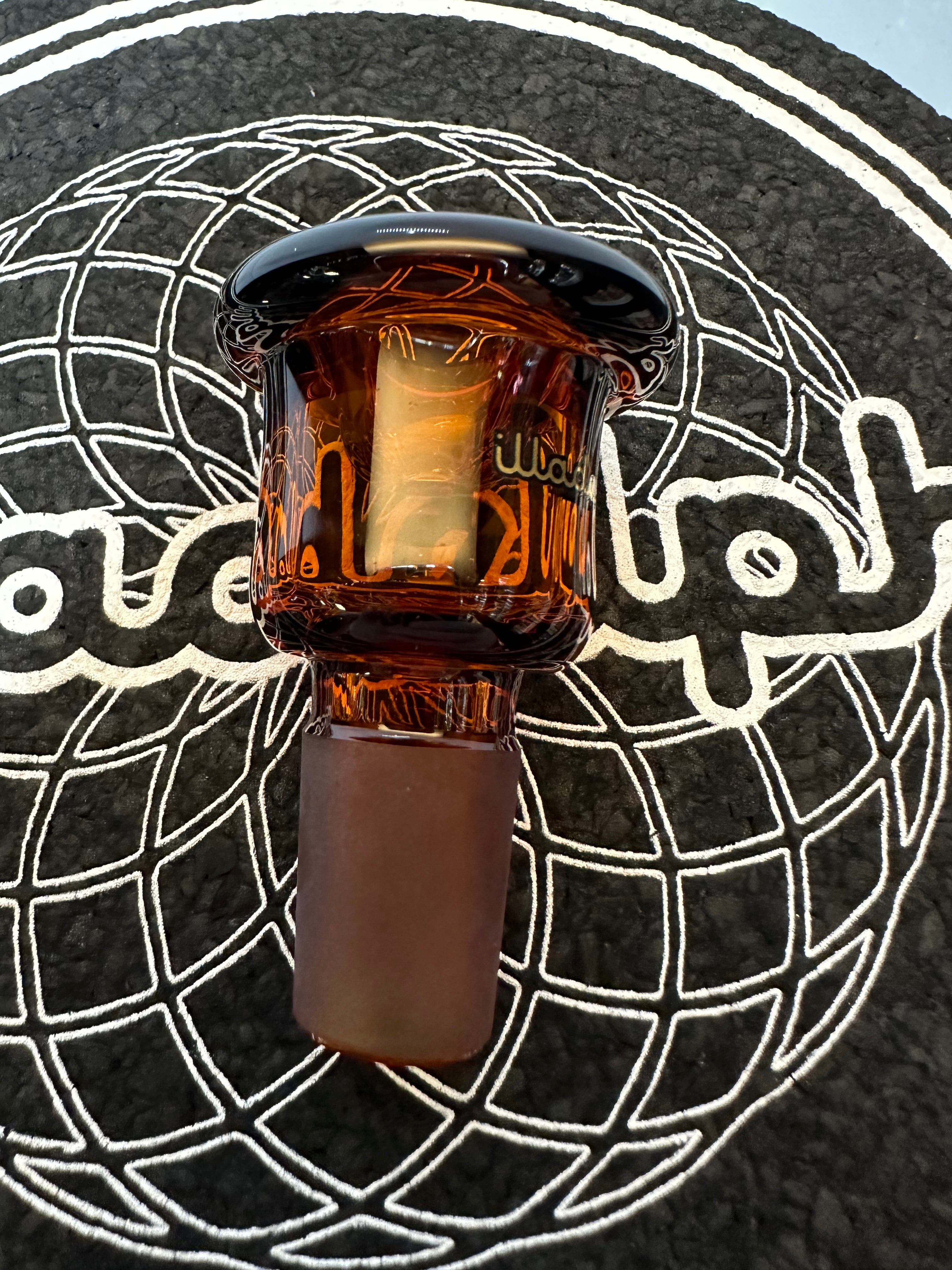 Illadelph Glass Amber 18mm Bell Slide
