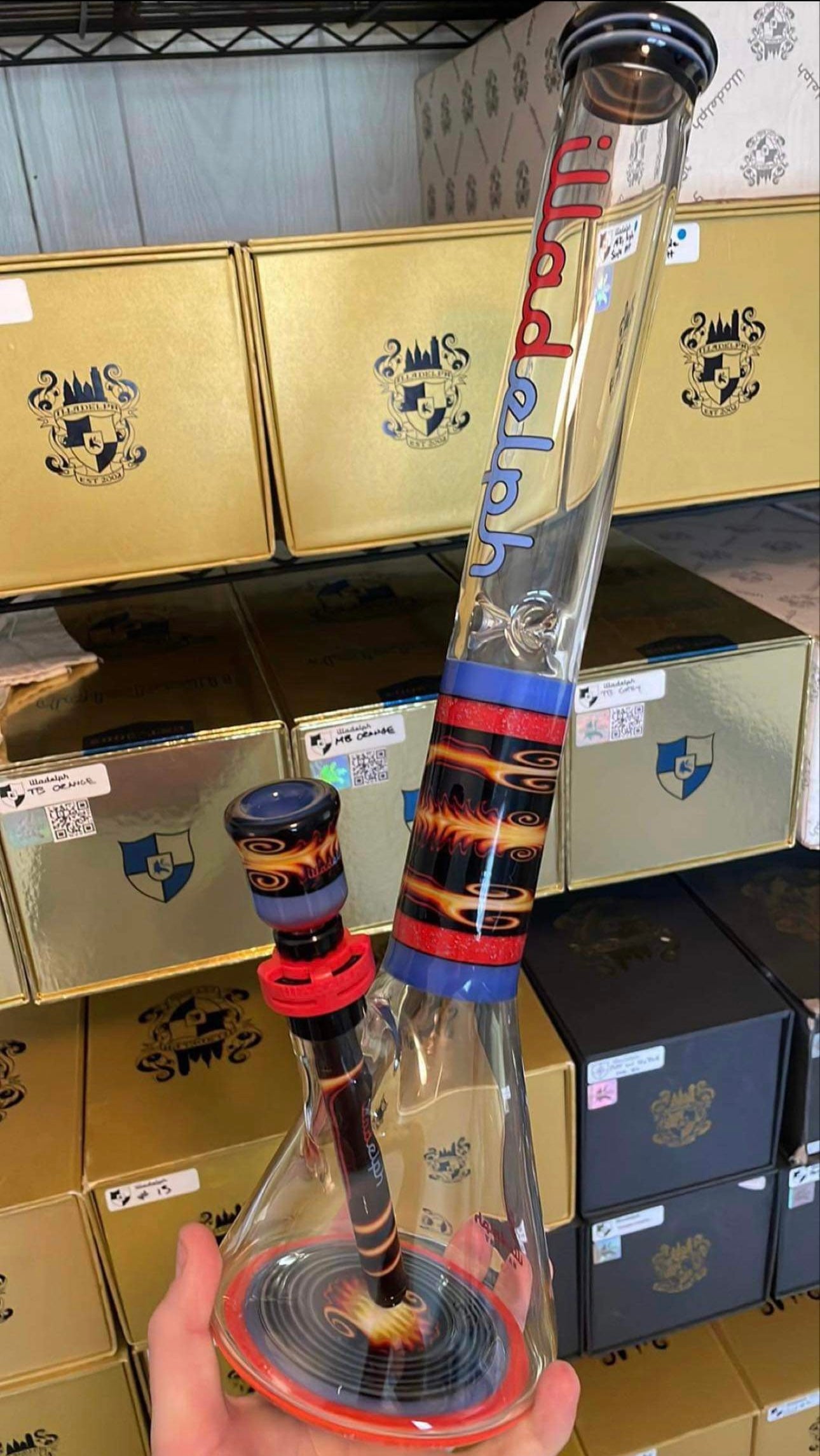 Illadelph Glass Bi Polar Worked Beaker Set